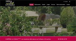 Desktop Screenshot of camping-lacigale-ares.com